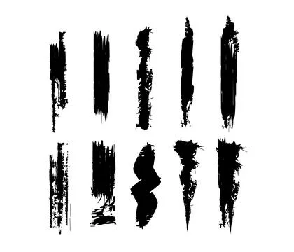 Vector scribble brush set. Doodle pen design line collection and stroke ele.. Stock Illustration