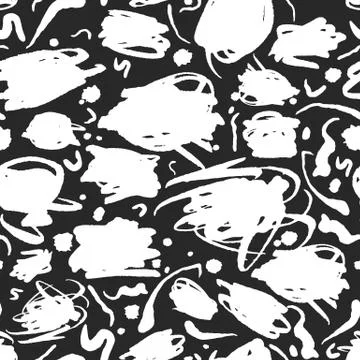 Vector Scribbles and Flourish Pattern Stock Illustration