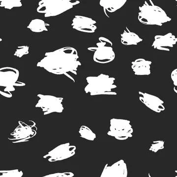 Vector Scribbles Pattern Stock Illustration