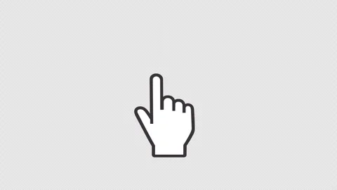 Vector Scroll Down Gesture Animation with Transparent Background Stock Footage 342774873