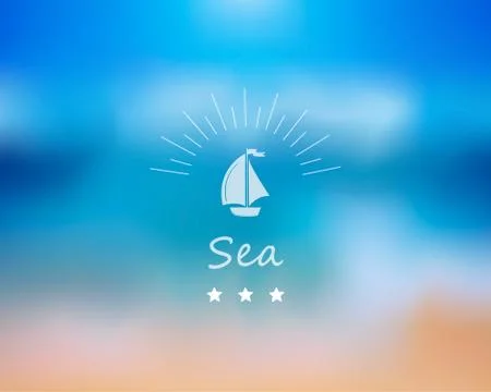 Vector sea background. Stock Illustration