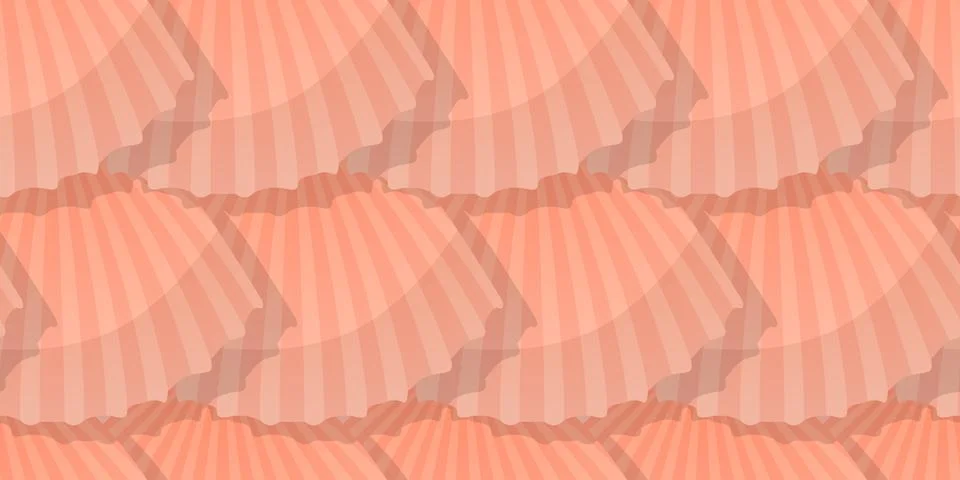 Vector sea shell pattern Stock Illustration