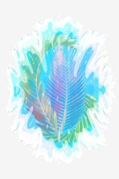 Vector sea tidal wave splash element Stock Illustration