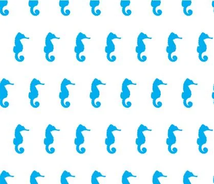 Vector Seahorse Background Stock Illustration