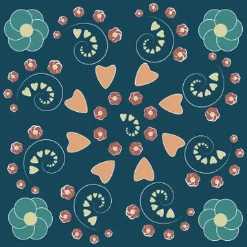 Vector seamless abstract background pattern design イラスト素材
