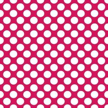 Vector seamless abstract color background with circles on red background for Stock Illustration