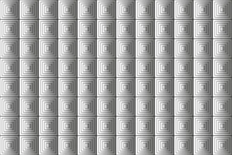 Vector seamless abstract with concentric square mesh pattern. Abstract gray g Illustrazione stock