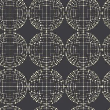 Vector seamless abstract geometric pattern. Repeating Mesh polygonal backgrou Illustrazione stock