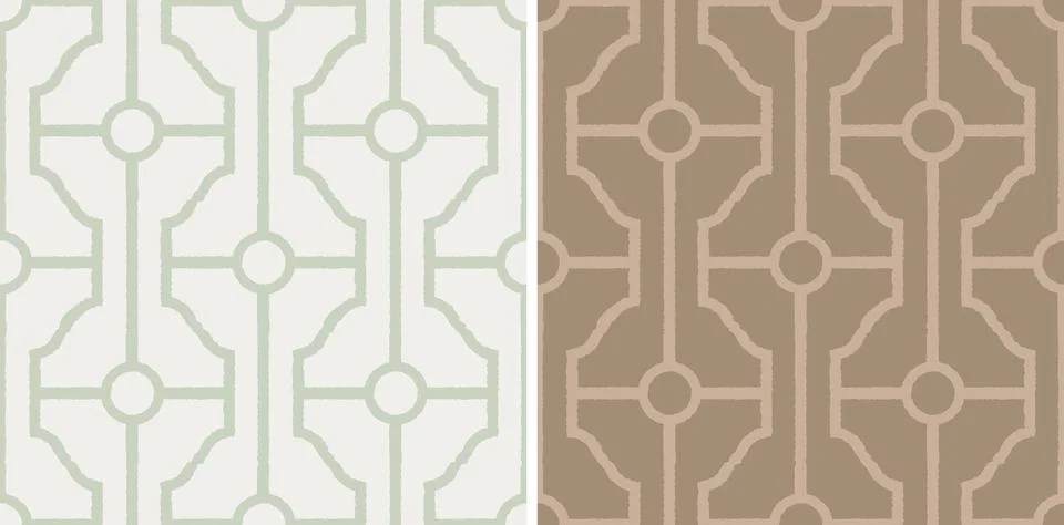 Vector seamless abstract geometric pattern in trendy 2026 colors. Geometric.. Stock Illustration