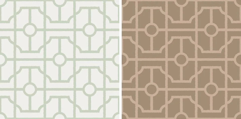 Vector seamless abstract geometric pattern in trendy 2026 colors. Geometric.. Stock Illustration