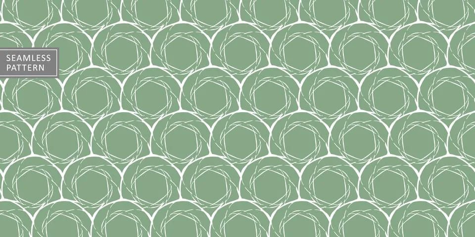Vector seamless abstract green pattern for textiles Stock Illustration