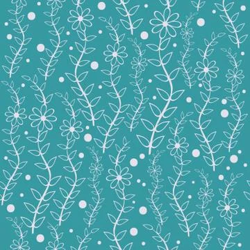 Vector seamless abstract hand-drawn pattern Stock Illustration