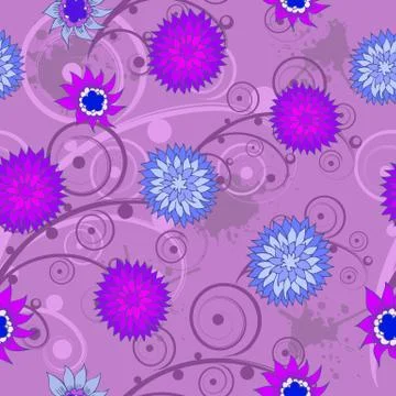 Vector seamless abstract hand-drawn pattern Stock Illustration