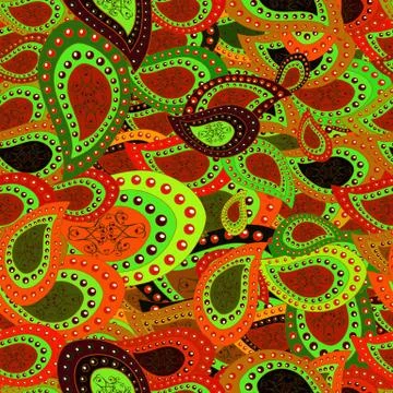 Vector. Seamless Abstract interesting background. Tender fabric pattern. Doodles Stock Illustration