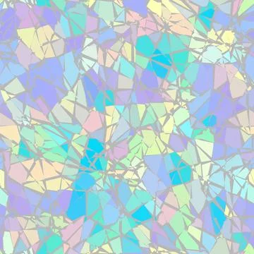 Vector seamless abstract mosaic art pattern. Art background. Illustrazione stock