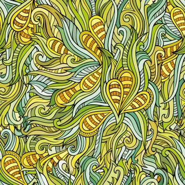 Vector seamless abstract nature pattern 스톡 일러스트