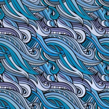 Vector seamless abstract nature pattern イラスト素材