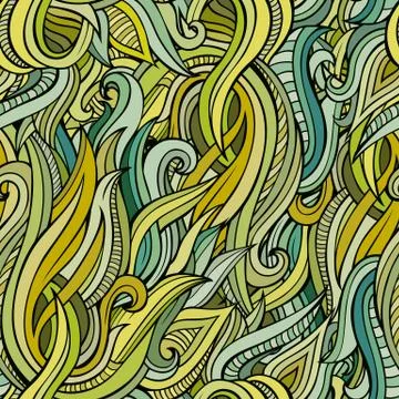 Vector seamless abstract nature pattern Illustrazione stock