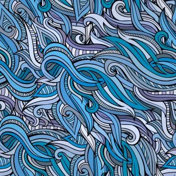 Vector seamless abstract nature pattern Stockillustratie