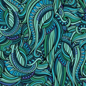 Vector seamless abstract nature pattern 스톡 일러스트