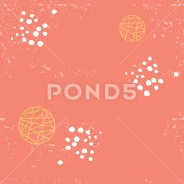 Vector seamless abstract pattern living coral Stock Illustration