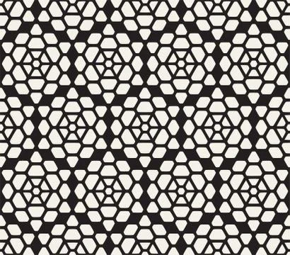 Vector seamless abstract pattern. Modern stylish striped lattice texture 스톡 일러스트