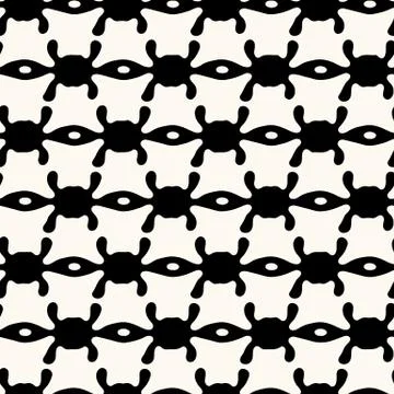 Vector seamless abstract pattern, modern illustration with irregular distorted Stock Illustration