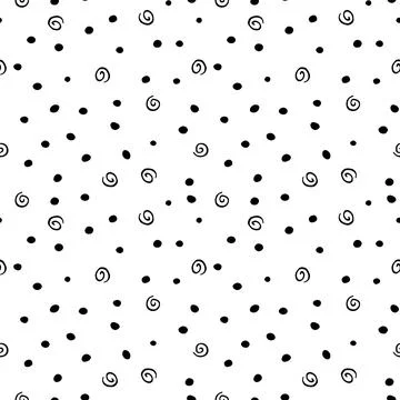 Vector seamless abstract pattern, spotted background of elements: random poin Stock Illustration