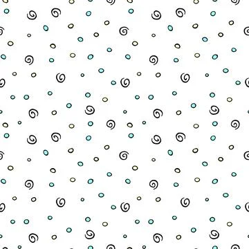 Vector seamless abstract pattern, spotted background of elements: random poin Illustrazione stock