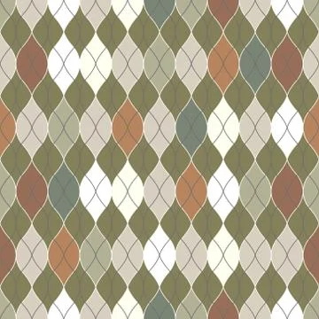 Vector seamless abstract pattern. Template for design Stock Illustration