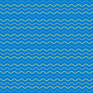 Vector seamless abstract pattern, waves Stock Illustration