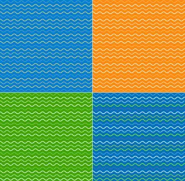 Vector seamless abstract pattern, waves Illustrazione stock