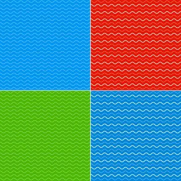 Vector seamless abstract pattern, waves イラスト素材