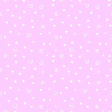 Vector seamless abstract pink pattern, spotted background of elements: rand.. Stock Illustration