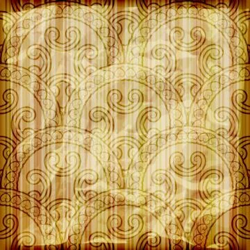 Vector seamless abstract wallpaper on striped background,  crumpled burning p Stock Illustration