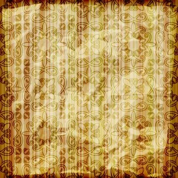 Vector seamless abstract wallpaper on striped background,  crumpled burning p Stock Illustration