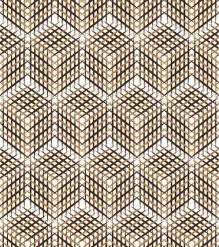 Vector seamless art building striped square design Illustrazione stock
