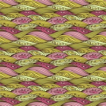 Vector Seamless Autumn Pattern Stock Illustration