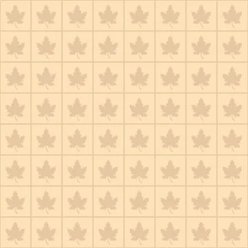 Vector seamless background with autumn leaves Ilustração Stock