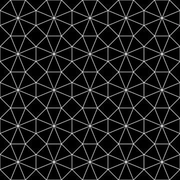 Vector seamless background in black and white. Stock Illustration