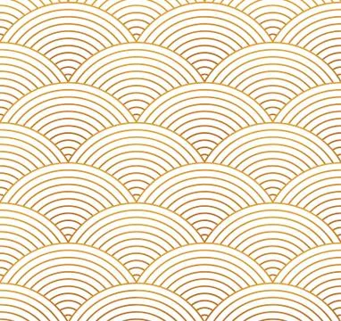 Vector seamless background with chinese ornament. Asian circles pattern Illustrazione stock