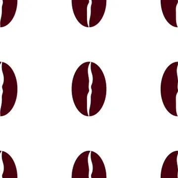 Vector seamless background with coffee beans Stock Illustration