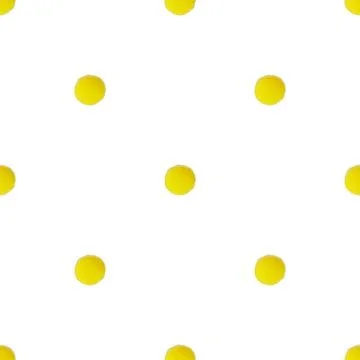 Vector seamless background with cute yellow watercolor dots Stock Illustration