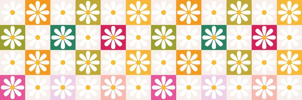 Vector seamless background. Floral pattern. Modern, bright and colorful 库存插图