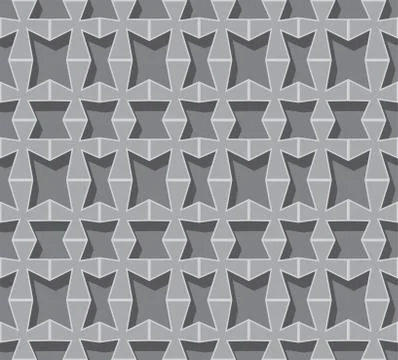 Vector seamless background. Grey volumetric grid Illustrazione stock