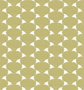 Vector seamless background with horizontally arranged shells. 스톡 일러스트