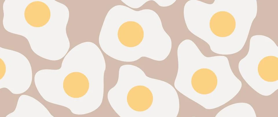 Vector seamless background. Minimalist pattern of eggs. Modern print. Ideal.. Illustrazione stock