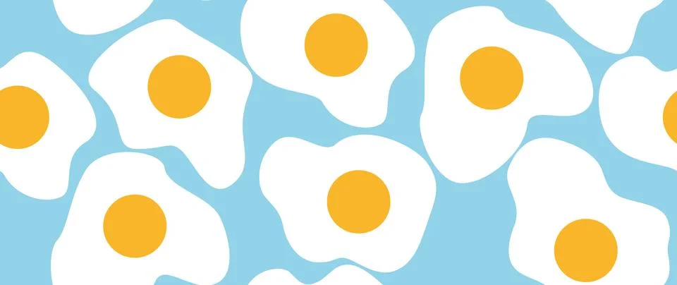 Vector seamless background. Minimalist pattern of eggs. Modern print. Ideal.. Illustrazione stock
