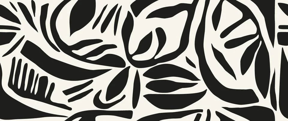 Vector seamless background. Minimalistic abstract pattern of different shapes Stock Illustration