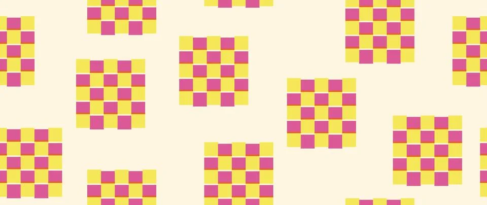 Vector seamless background. Minimalistic abstract pattern. Modern checkerboard イラスト素材